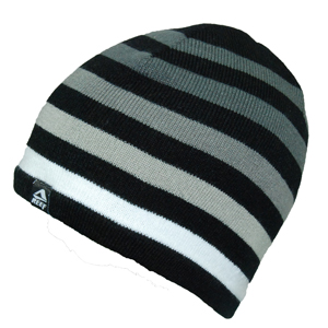 Mens Reef Script Beanie. Black