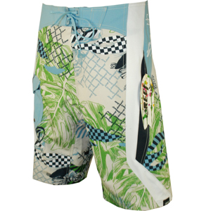 Mens Reef Slider Boardshort. Blue