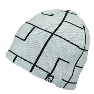 Mens Reef Spaced Beanie. White