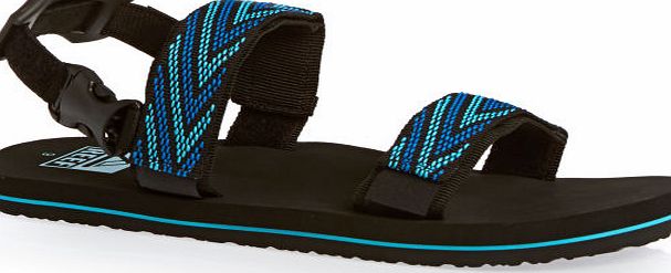 Reef Mens Reef Convertible Sandals - Blakck/blue