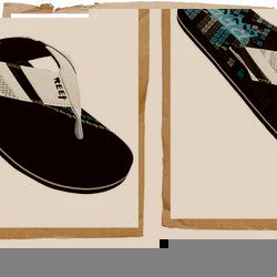 Philthy Flip Flop Silver/Black