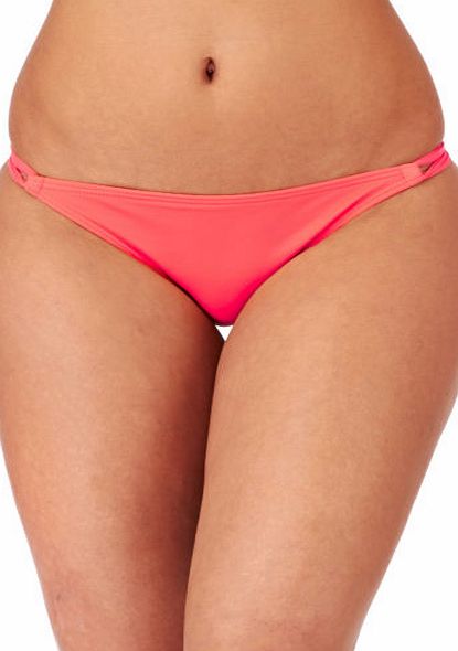 Reef Womens Reef Solid String Bikini Bottom - Coral