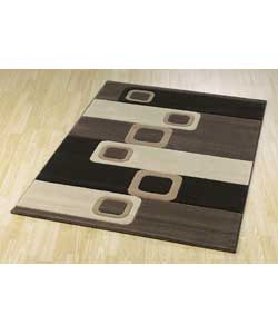 Reflex Rug - Chocolate and Beige