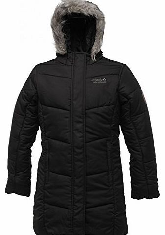 Regatta Girls Blissful Quilted Coat Black 3-4