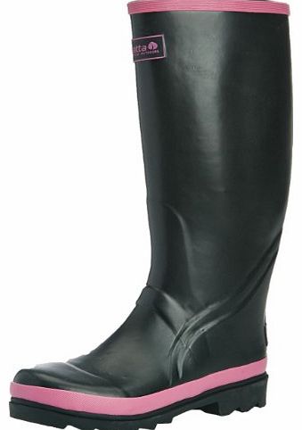 Regatta Womens L Libertine Wellington Boots RWF307 Black / Wild Orchid 3 UK, 36 EU