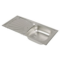 REGINOX Single Bowl Stainless Steel Linen Finish Sink