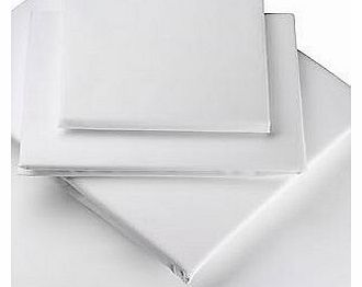 New 16`` EXTRA DEEP Double Size Pure Egyptian Cotton Fitted SNOW Sheet, Bedding. 200 THREAD COUNT ***Now With Anti Bobble Weaving***By Rejuvopedic 