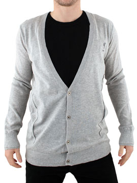 Grey Marl Layered Cardigan