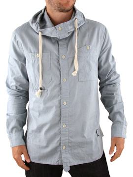 Light Denim Nobu Hooded Shirt