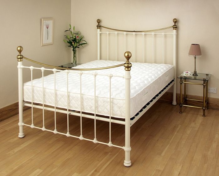 Relyon Beds Ambassador 3ft Single Cream Metal Bedstead