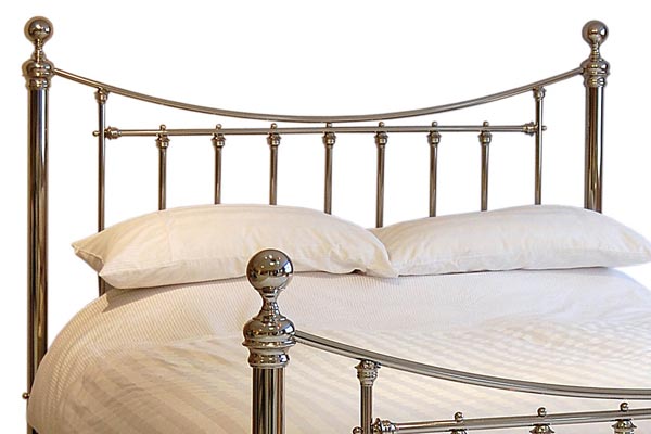 Relyon Beds Dorset Classic Shiny Nickle Headboard Super