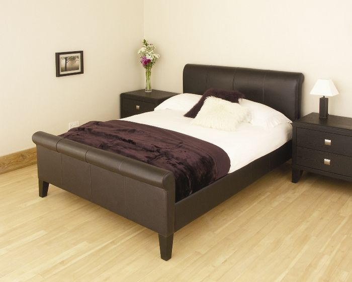 Relyon Beds Sedona 5ft Kingsize Leather Bedstead