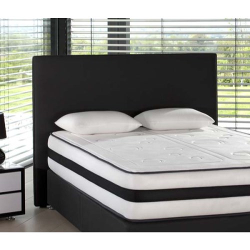 Relyon Modern Wide Headboard in Black - double