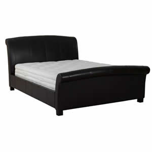 Monza 5FT Kingsize Leather Bedstead