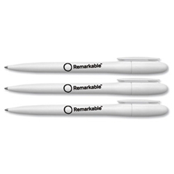 Recycled Twist Ball Pen White Barrel