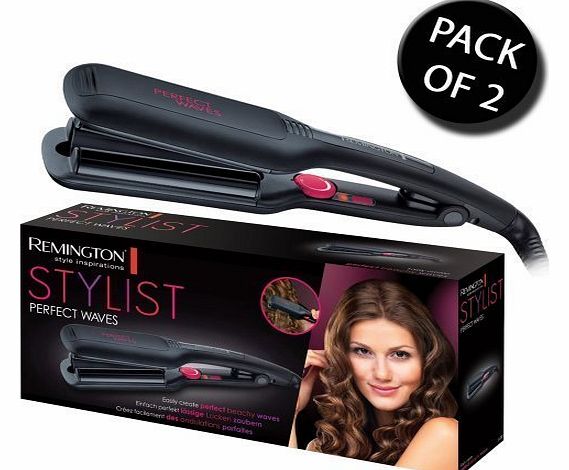 Remington 2 X 2x Remington S6280 Perfect Stylish Ceramic Ionic Hair Wave Styler Straightener