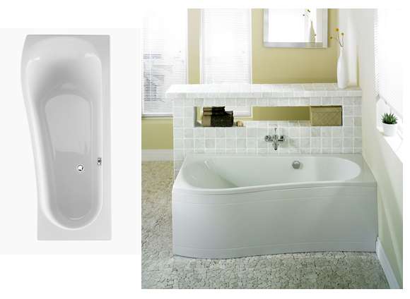 Renaissance Nelson Bath 1700x700mm Space saver Right