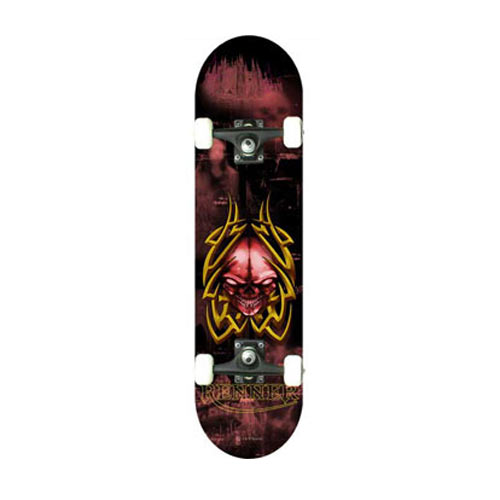 Renner Hardware Renner Tribal Skulls Complete Skateboard B23