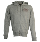 Grey Full Zip Hooded Sweatshirt