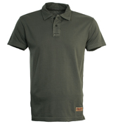 Khaki Jersey Polo Shirt