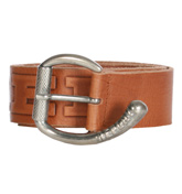 Tan Leather Buckle Belt