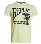 White T-Shirt with Dark Grey Printed Design