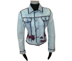 Replay Womens Hand painted denim jacket