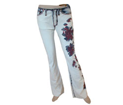 Replay Womens Hand painted denim jean