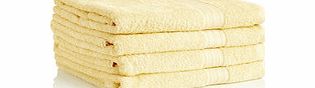 Four lemon pure cotton bath sheets