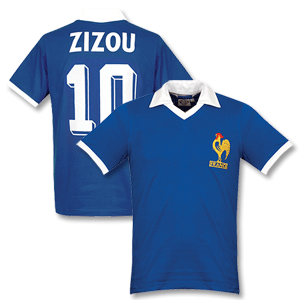 Retake 1980 France Home Retro Shirt   No.10 Zizou