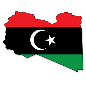 Retake Libya Graphic Iron On Patch 30mm x 20mm