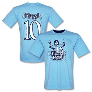 Retake Lionel Messi No.10 Tee - Sky