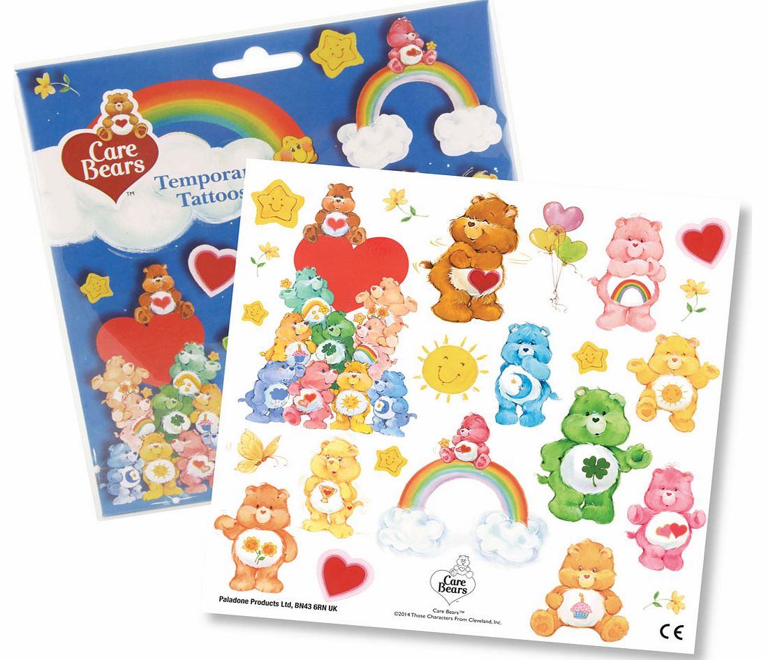 Retro Care Bears Temporary Tattoos