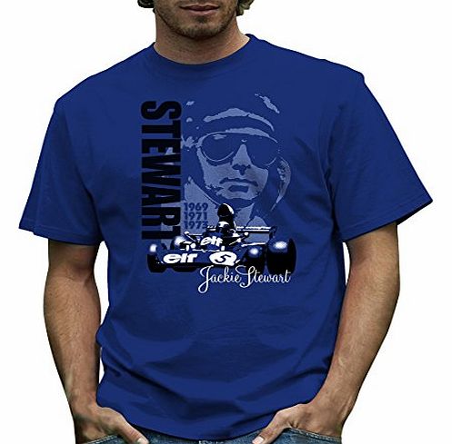 Retro Formula 1 Official Jackie Stewart, Tyrrell 006 T Shirt by Retro Formula 1