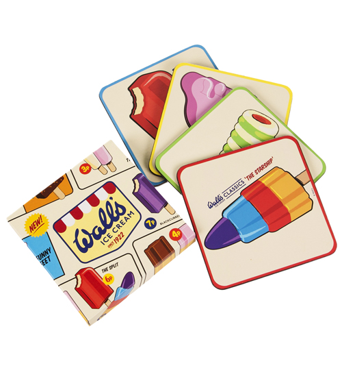 Walls Ice Cream Classics Set Of 4 Coasters