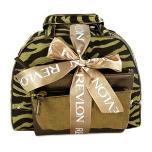 3 Piece Travel Bag Set Brown Zebra