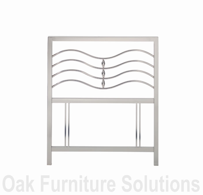 Revo Satin Nickel Headboard - 90cm - Single