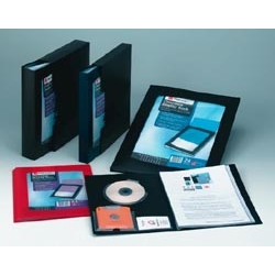 rexel Clearview Display Book 100 Pocket Black