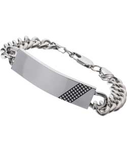 Rhona Sutton Mens Stainless Steel ID Bracelet