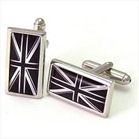 Black Union Jack Cufflinks by