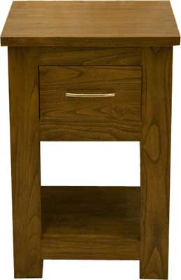 richmond BEDSIDE CABINET 1 DRAWER DARK WOOD