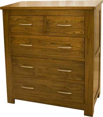 richmond CHEST OF DRAWERS 2 OVER 4 DARK WOOD