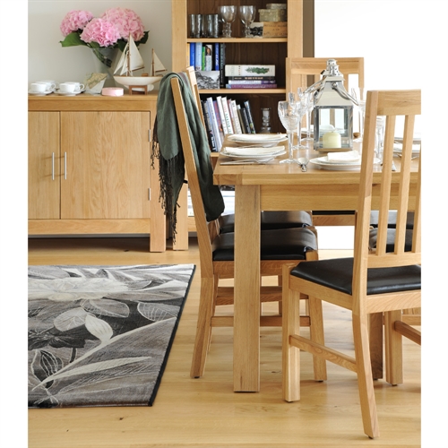 Richmond Oak 132cm-192cm Dining Table with 6