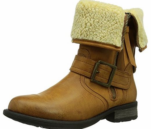 97274 24, Womens Biker Boots, Brown (Cayenne/Beige), 7 UK (40 EU)