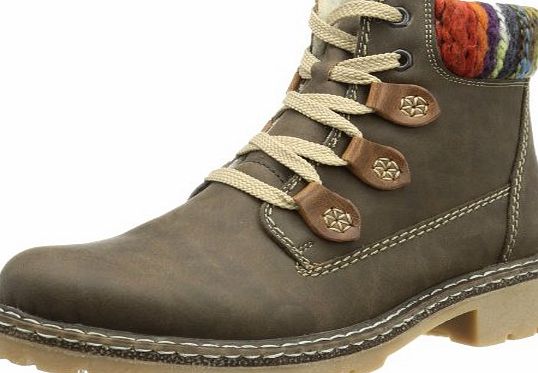 Rieker Womens Y1413 Boots Brown Braun (tabak/mogano/orange-multi 25) Size: 40