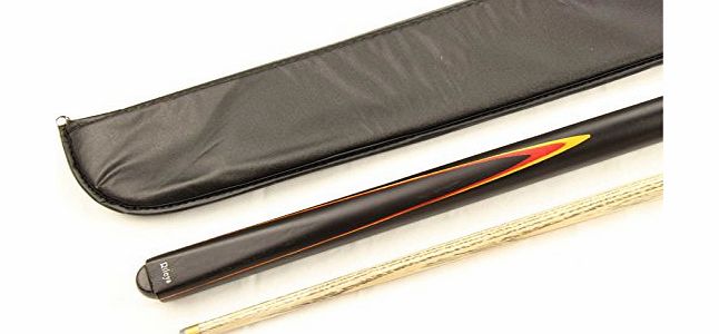 Rileys BIG DISCOUNT!! Rileys Black EBONISED 2 Piece Ash Snooker Pool Cue amp; SOFT Case