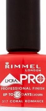 Rimmel Pro Lycra Nail Varnish Coral Romance