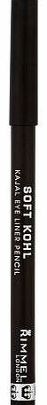 Rimmel Soft Kohl Kajal Professional Eye Liner Pencil, Jet Black