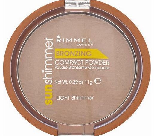 rimmel sun shimmer bronzing powder light shimmer 11g