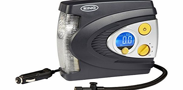 Ring Automotive Ring RAC635 Preset Digital Air Compressor with LED Light, 12 V